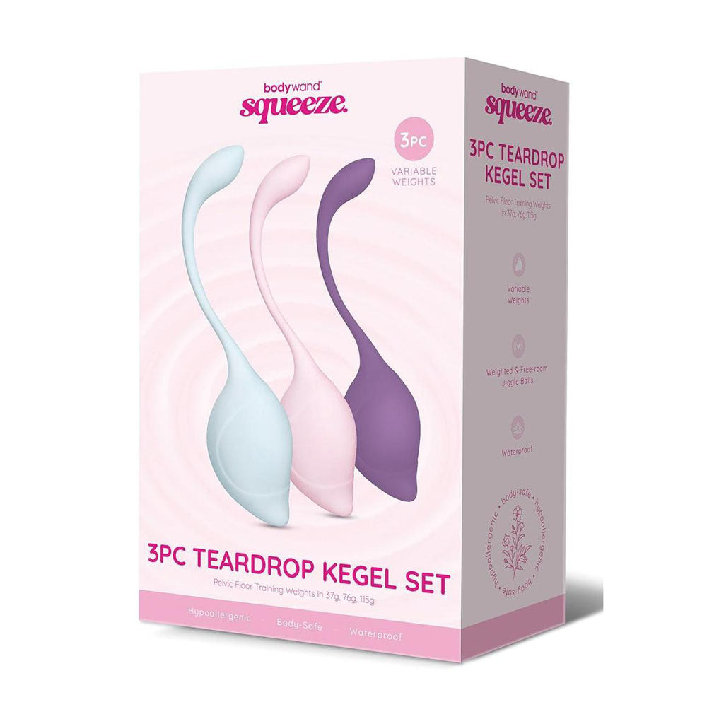 Bodywand Squeeze 3pc Teardrop Kegel Set