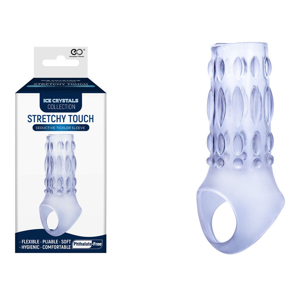 Ice Crystals Stretchy Touch Tickler Sleeve